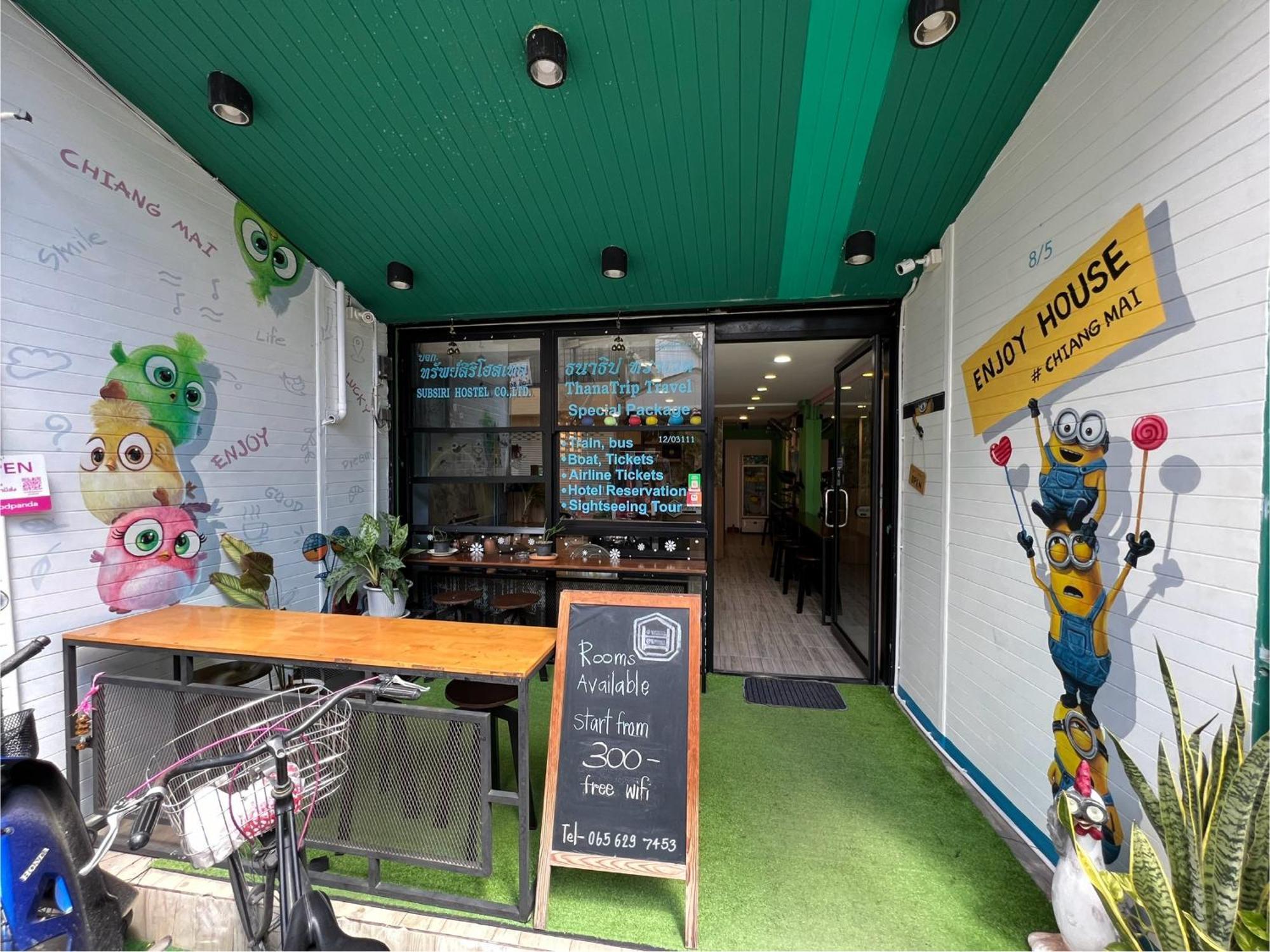 Hostel Lazy Gibbon 1 Chiang Mai - Tha Phae Gate Zewnętrze zdjęcie