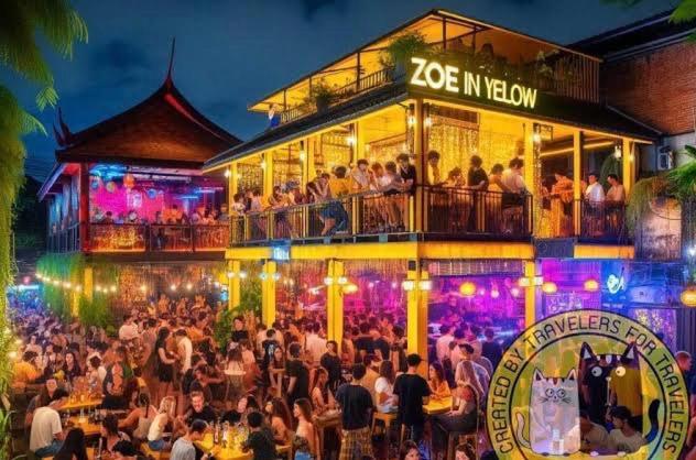 Hostel Lazy Gibbon 1 Chiang Mai - Tha Phae Gate Zewnętrze zdjęcie